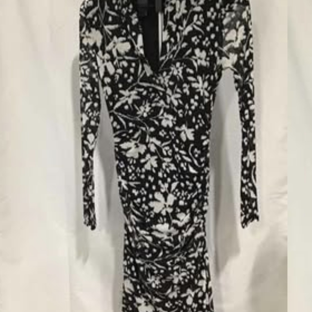 Tommy Hilfiger Black and White Long Sleeve Dress - Picture 10 of 10